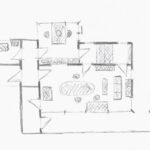 Grundrissskizze von Noras Haus